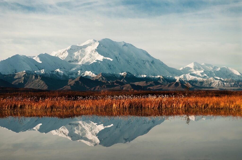 Mount McKinley in the fall, Alaska