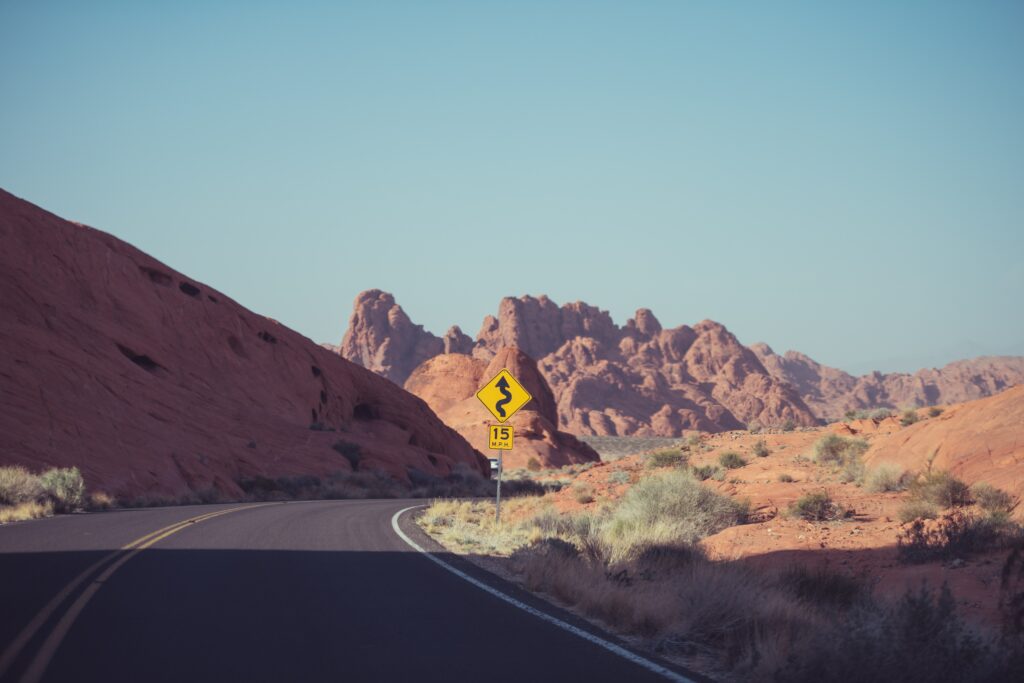 Open road in the Australian Outback