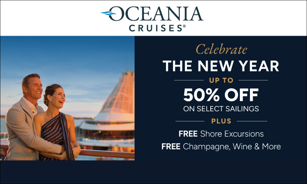Oceania Cruises - New Year Sales - Jan 2024
