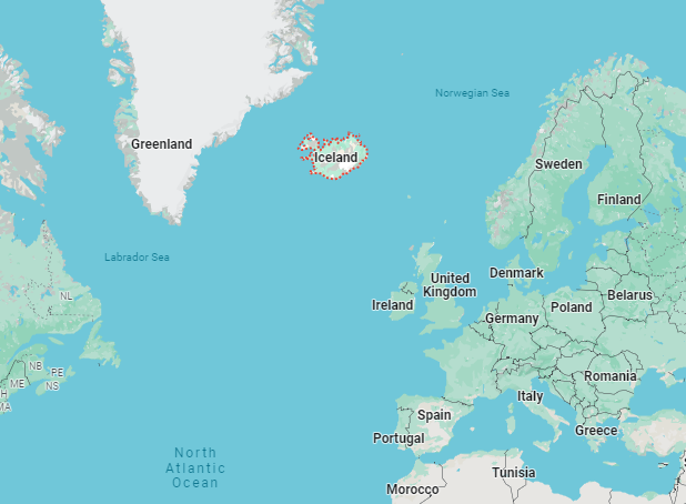 Iceland Map