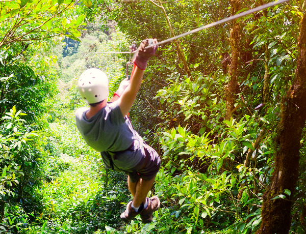 ziplining