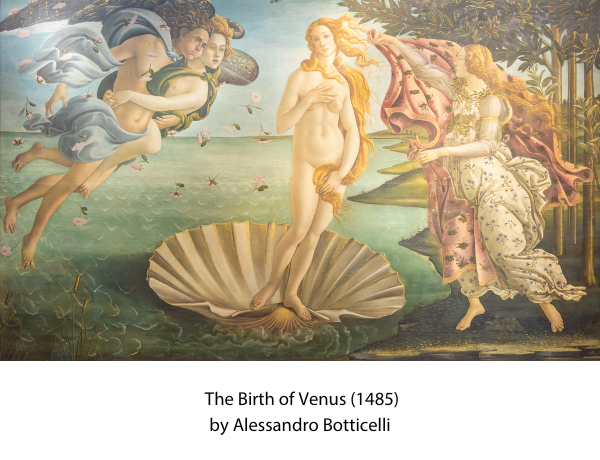 Alessandro Botticelli - the Birth of Venus, 1485. Renaissance Ar