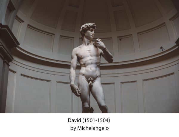 Renaissance Sculpture of David by Michelangelo