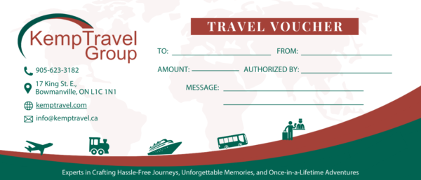 Kemp Travel - Blank Voucher - Branding