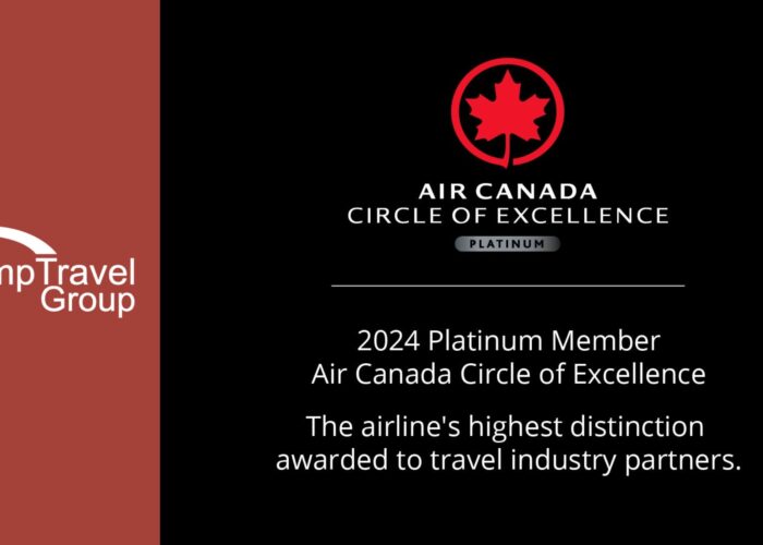 Kemp Travel Group has been awarded Air Canada’s highest honor in the Air Canada Circle of Excellence program
